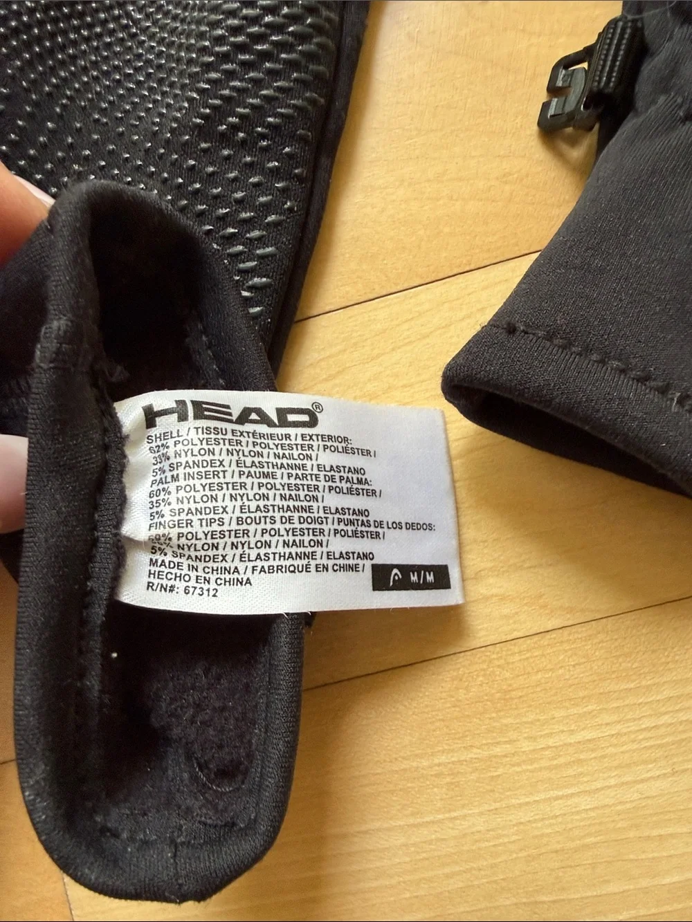 HEAD Black Performance Gloves